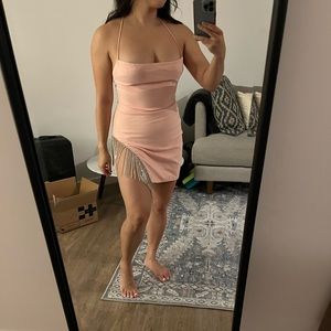 Oh Polly fringe dress Stargazer embellished mini